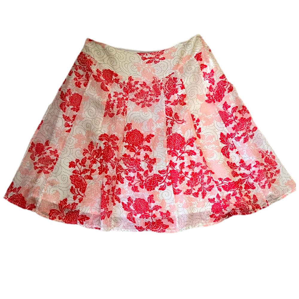 Janeville Silk Blend Flouncy Lightweight Skirt Size 10